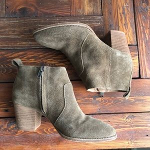 Madewell Genuine Leather Taupe Booties